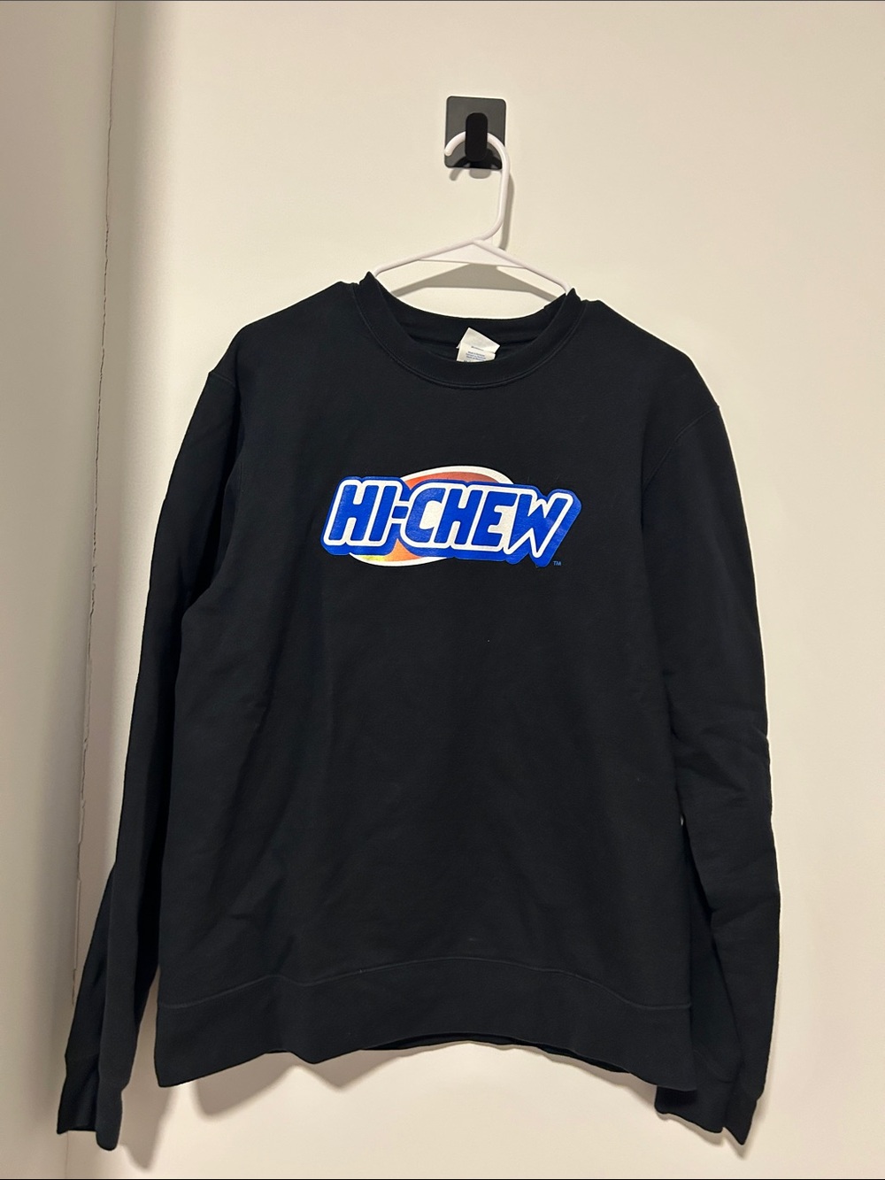 Logo Black Men's Crewneck Sweatshirt